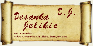 Desanka Jelikić vizit kartica